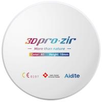Aidite 3D Pro Multilayer - циркониевый диск многослойный, цвета VITA A-D, диаметр 98 мм, 18 мм, C2